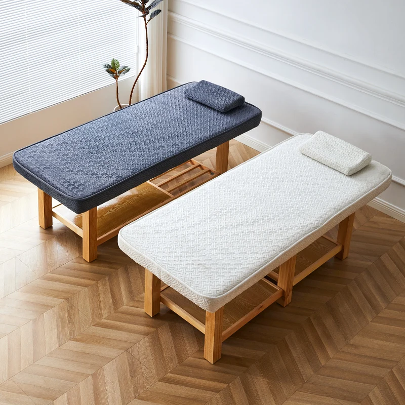 Wooden Comfort Massage Table Portable Lash Multifunction Thai Folding Bed Esthetician Kosmetikliege Massage Furniture MQ50MB