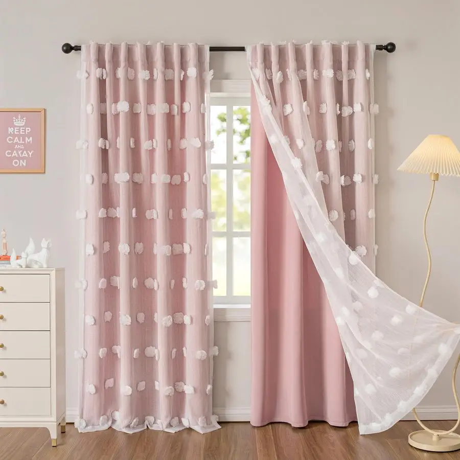 Pink Curtains For G…