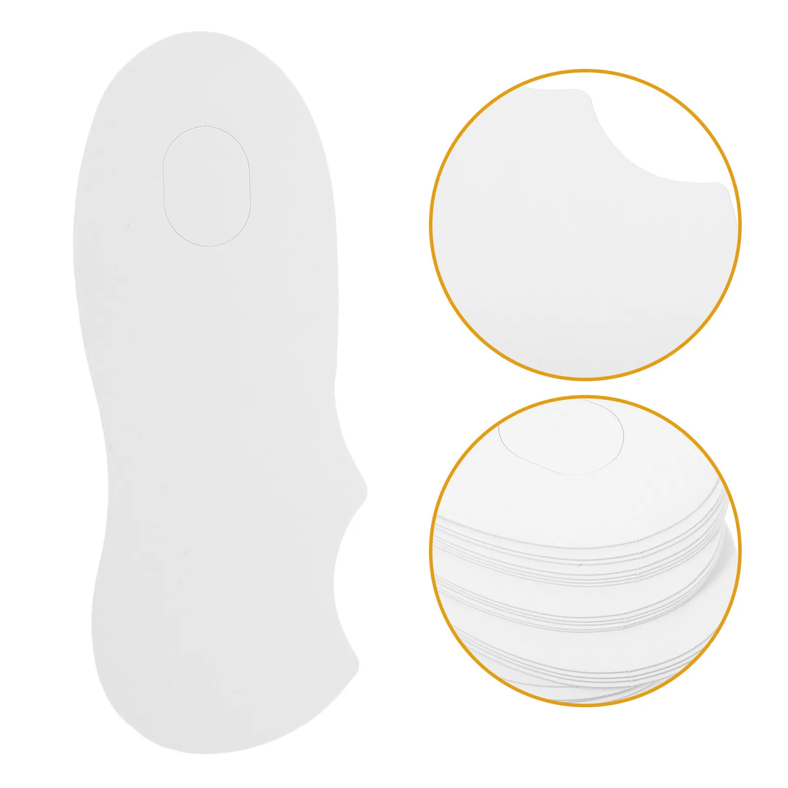 50Pcs Men Sock Board Inserts Thick White Cardboard Ergonomic Foot Shaped Sock Shapers Retail Display Packaging No Show Low Cut