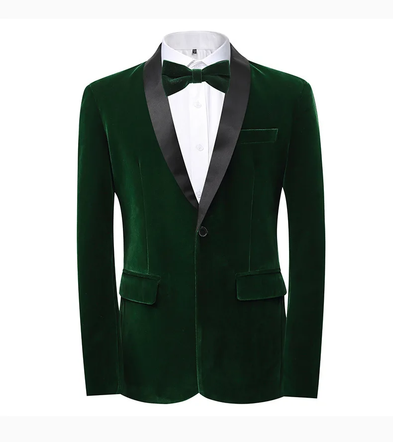 Black Blazer Homme 2024 Men Vinatge Velvet Wedding Party Stage Clothes for Singers Men Blazer Masculino Slim Fit Suit Jacket 6XL