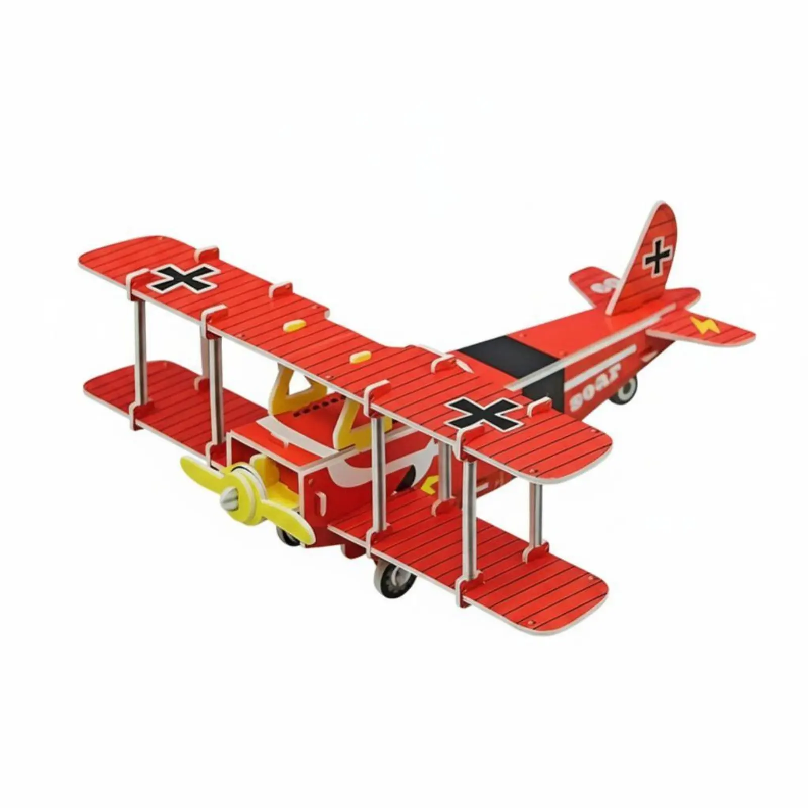 Three-Dimensional Airplane Model Kit, DIY Military Assembly, Educational Toy, Handcraft for Kids