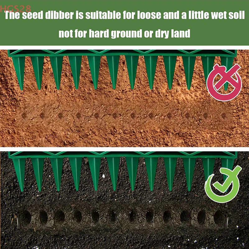 1/2 Pieces Seed Punch Soil Quick Punch Gardening Seed Spacing Tool Vegetable Plant Seeding Cuttings