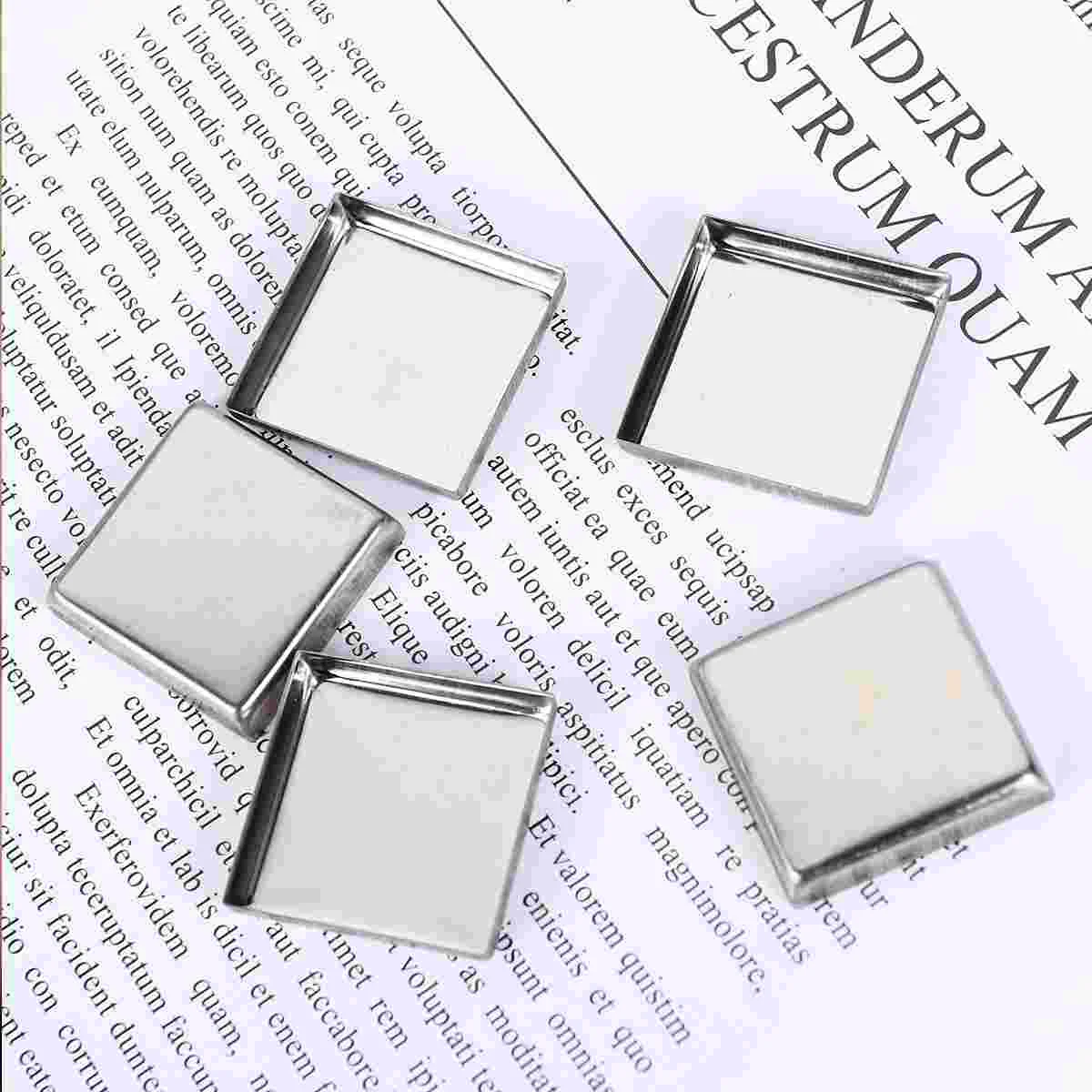 

60PCS Empty Square Stainless Steel Pans for DIY Eyeshadow Blusher Pressed Powder Makeup Cosmetics pans for eyeshadow