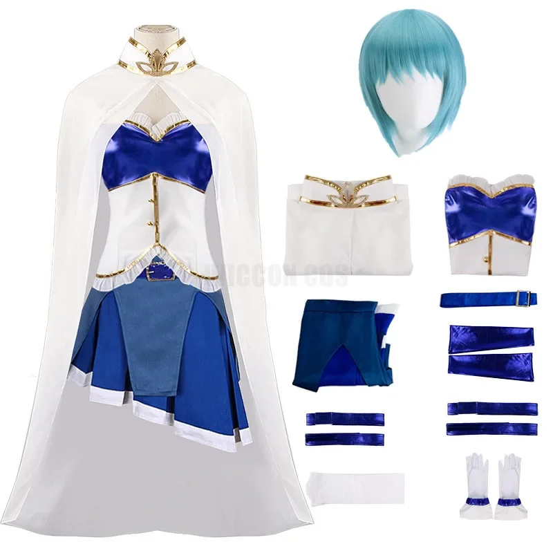 Cos Anime Mahou Shoujo Puella Magi Madoka Magica bella parrucca vestito Kaname Madoka Akemi Homura Costume Cosplay per ragazza Magica