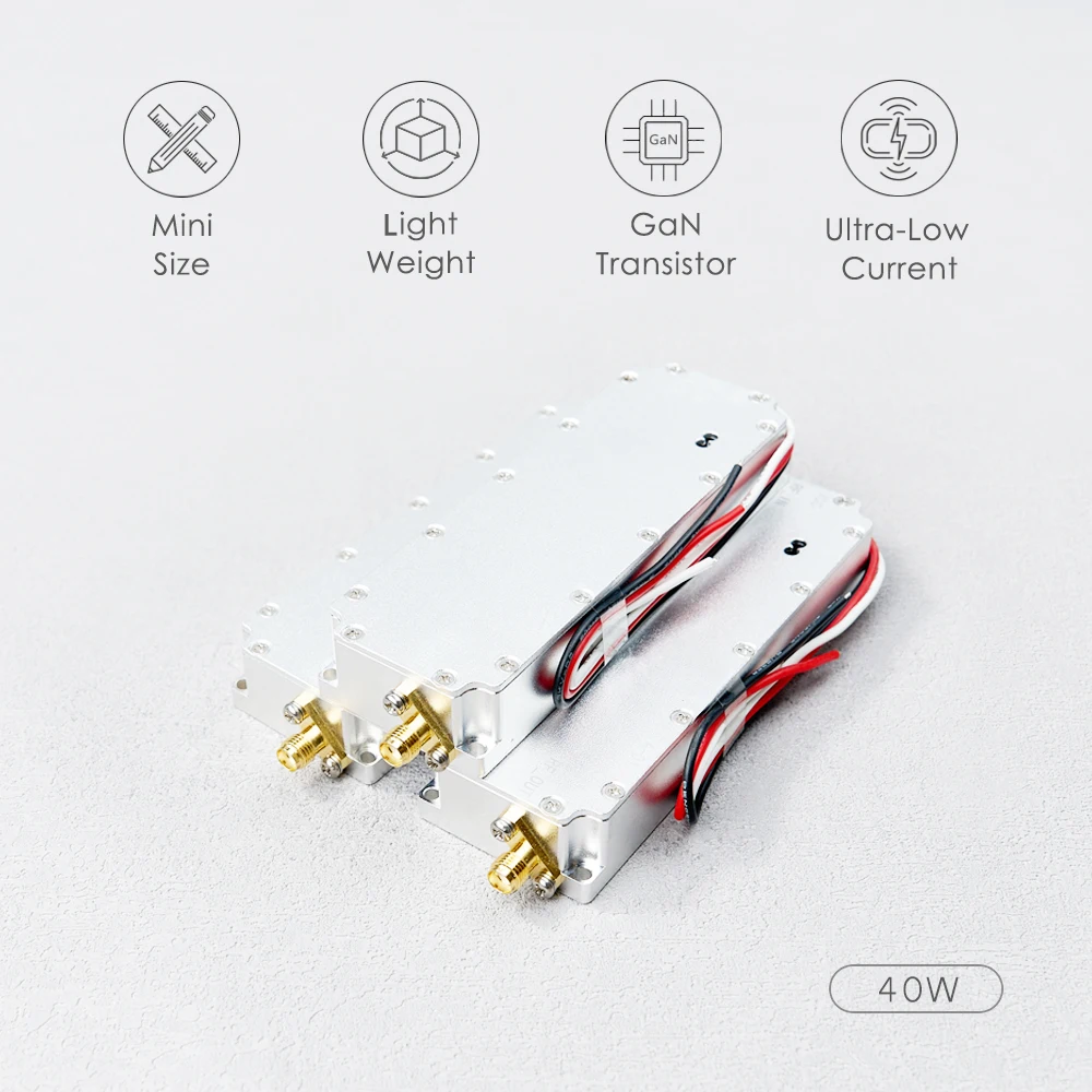 Amplificateur de puissance de signal GaN, système technique pour 100-200MHz, 200-300MHz, 1.5G, 2.4G, 5.8G, GPS, WiFi, VCO, source cowculator Tech, 40W