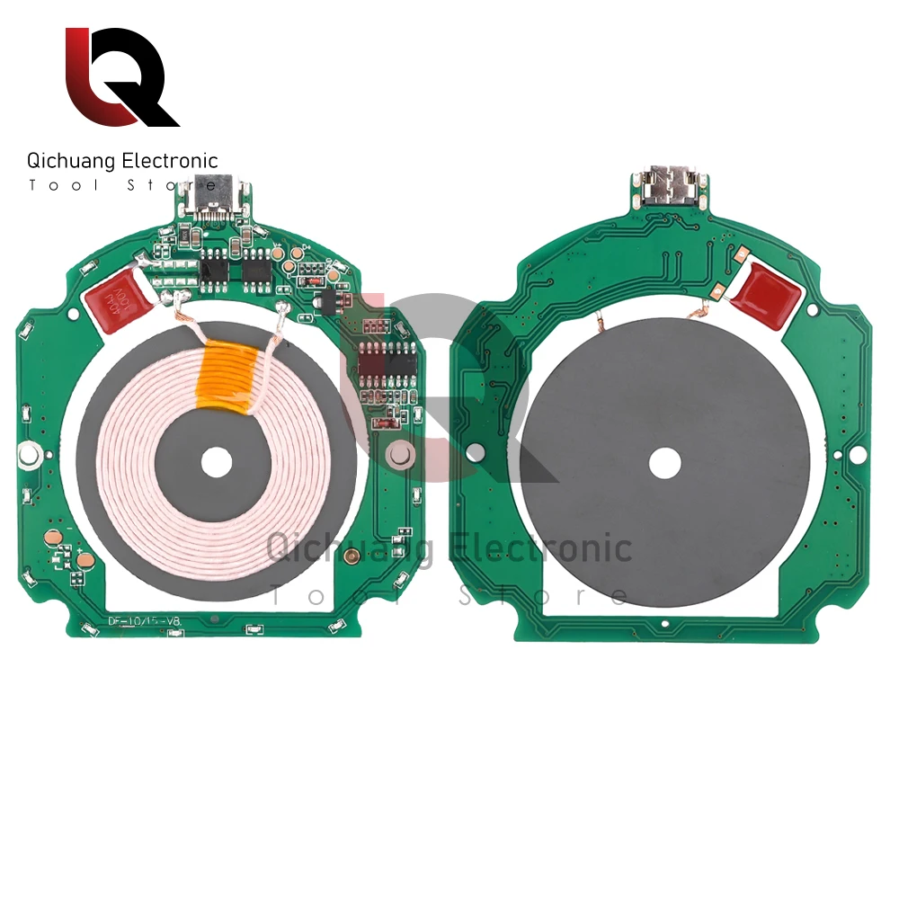 10W 15W High Power Wireless Charger Transmitter Module Type C + Coil for QI Standard Fast Charging Circuit Board with Protection