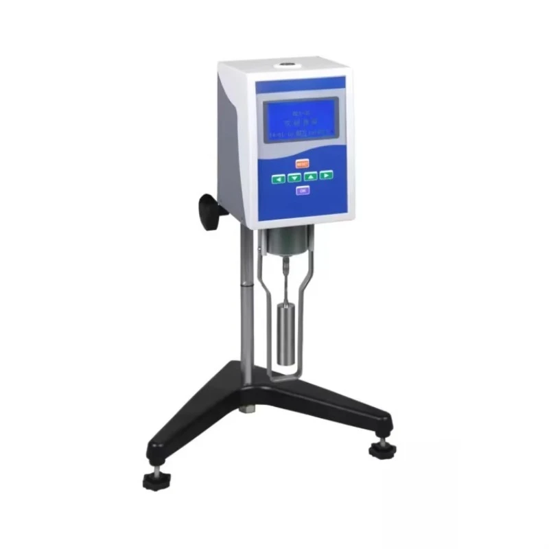Electronic laboratory digital viscometer with digital display pointer rotation