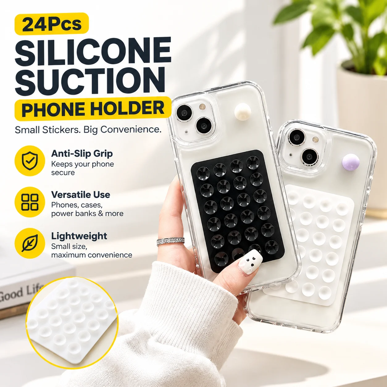 Power Banks - 24Pcs Silicone Suction Phone Holder Sticker