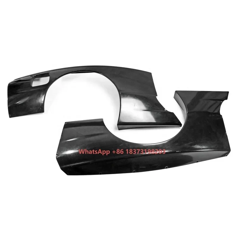 For NISSAN Skyline R32 GTR Fiber Glass RB Style Rear Over Fender + Extension (4PCs)  Carbon Fiber Body Kits