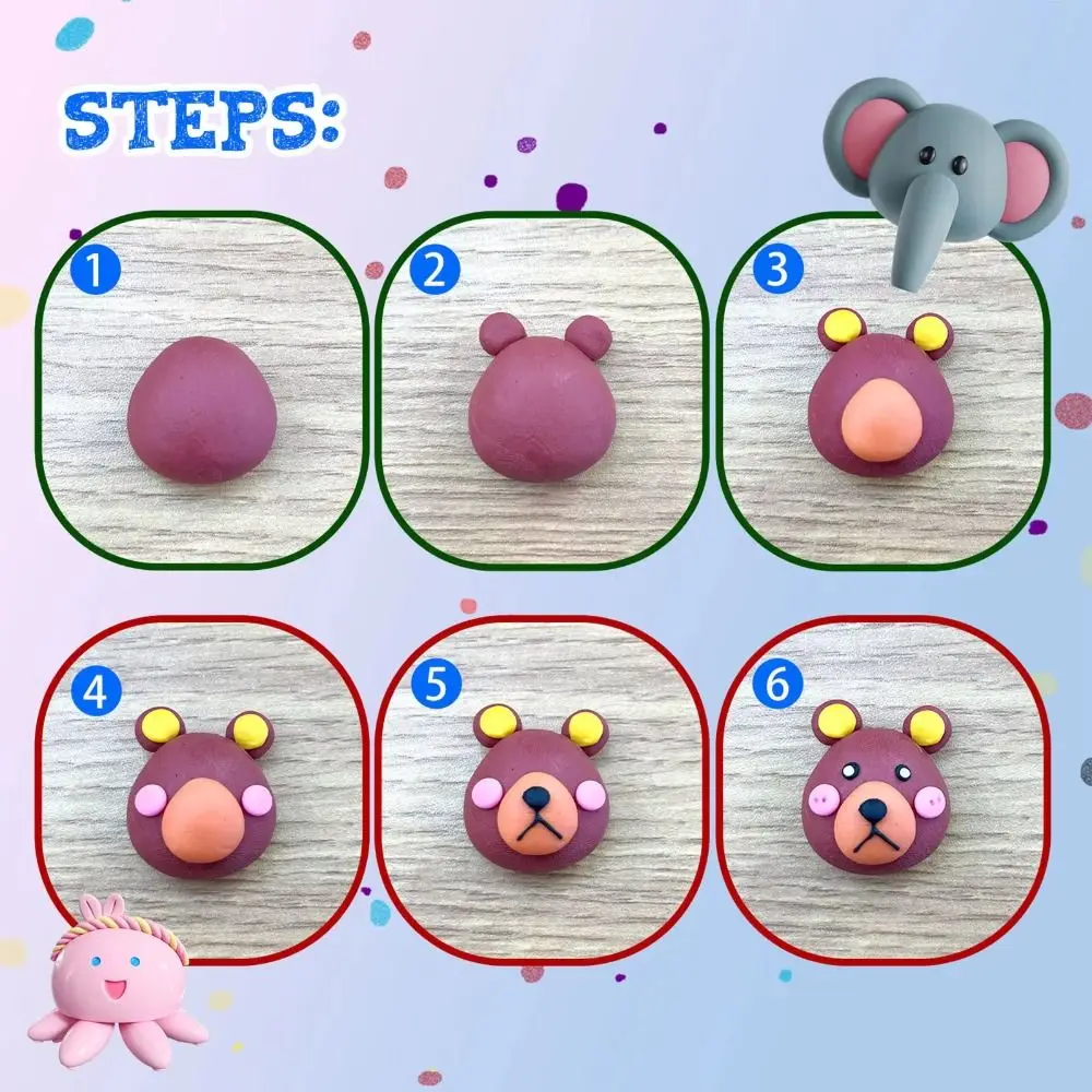 DIY Earring Jewelry Polymer Clay Toy Non-Toxic With Tools Kit Clay Blocks Toy 24/32Color Stone Plastic Clay Starter Kit