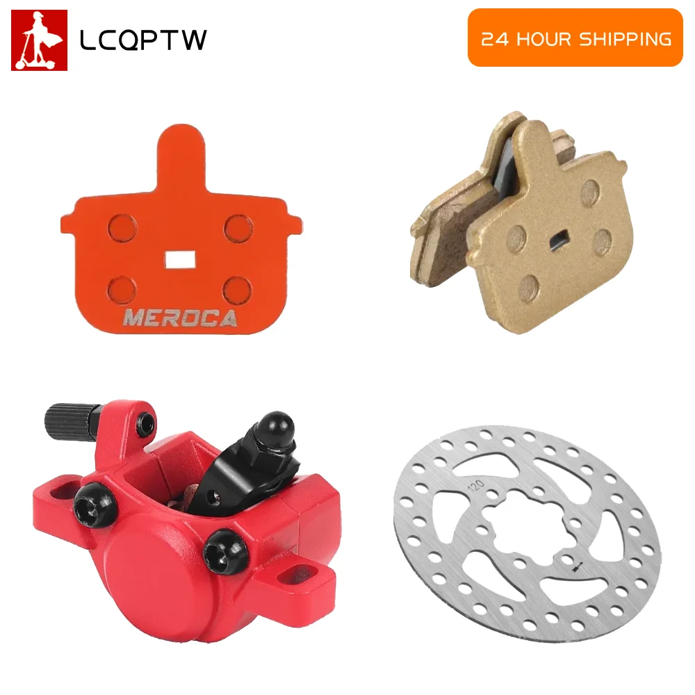 Scheibenbremssattel Bremsbeläge 120mm 6-Loch Bremsscheiben-Set für Segway Ninebot MAX G3 Elektroroller Ersatzteile