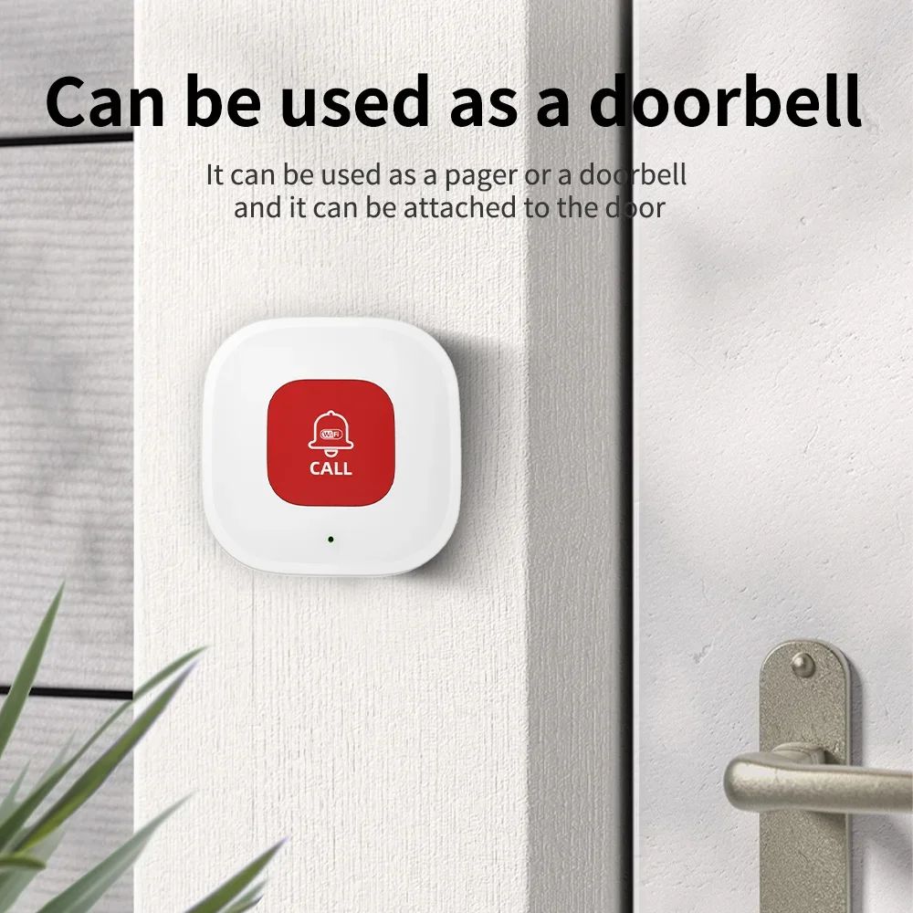 Smart Multi functional Wireless WiFi Elderly Caregiver Pager SOS Call Button Emergency Medical Alert System for Patients Elderly