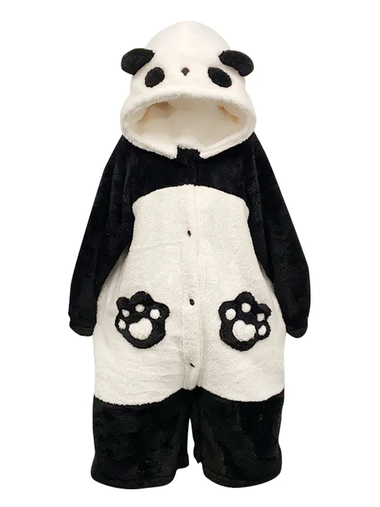 Unisex the Panda Robes Costumes Onesies Kigurumi Cosplay Pajamas Adult Pyjamas Animal Sleepwear Jumpsuit