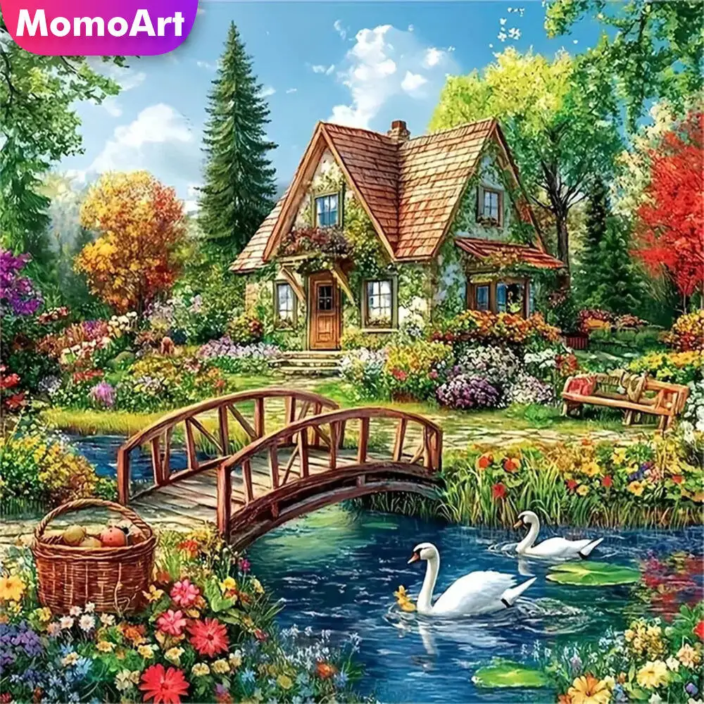 Momoart Bär Diamant Mosaik Tier voller Runde Diamant Malerei Mond Stickerei neue Ankunft handgemachte Hobby