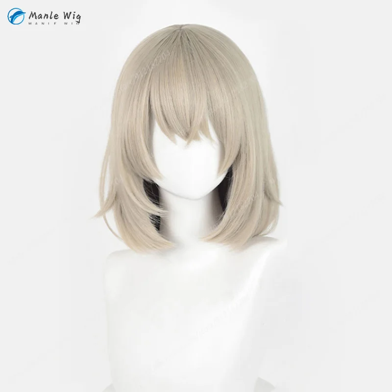 Falin Touden Cosplay Wig 35cm Gray Gold Wigs Falin Anime Cosplay Wig Heat Resistant Synthetic Hair Halloween + Free Wig Cap