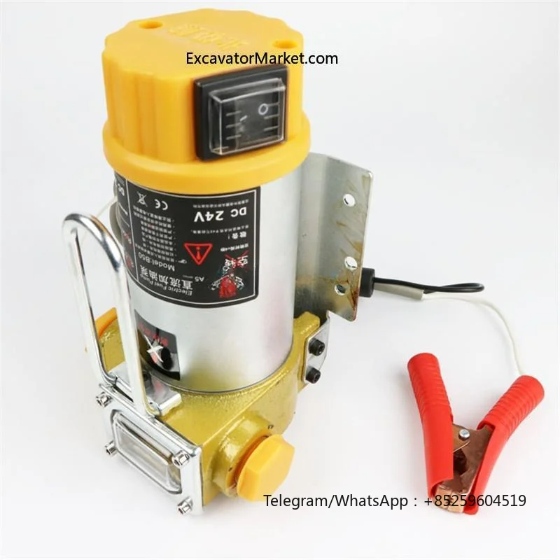 Excavator accessories For Excavator universal electric pump small 12v24v self-priming diesel pump metering gun DC electric pum