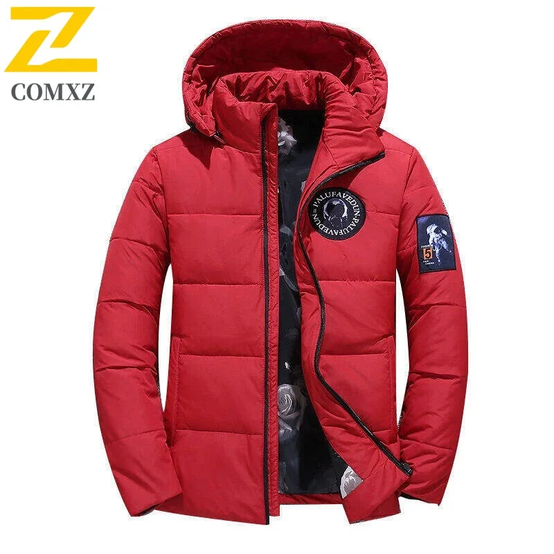 ​Men Thickened Loose Cotton Jacket Hong Kong Style Winter Warm Oversized Puffer Coat Streetwear Outdoor Casual Sport Outwear​