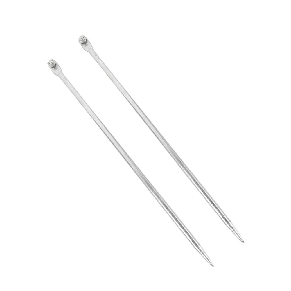 2Pcs Ground Rods Galvanized Steel 60Cm for Electrical Earthing Outdoor Use Heavy Duty Grounding Pin Kit Stable Conductivity