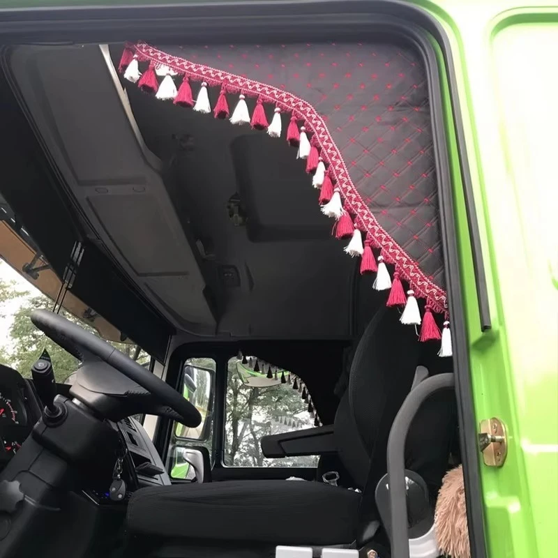 Truck Front and Side Window Curtains for Volvo FH Euro 6/Mercedes Actros/Scania/Sitrak/FAW/HOWO/DAF/MAN TGA - view 4