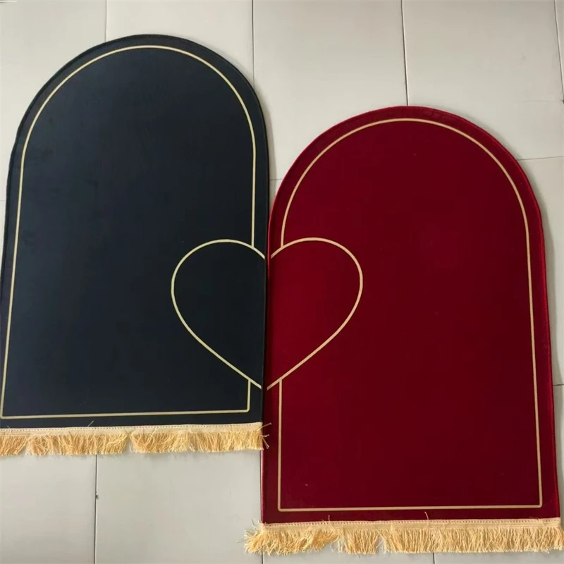 Irregular Flannel Prayer Rug Thick Short Pile Sponge Back Floor Mat Home Altar Meditation Corner Adults Cozy Spiritual Gift