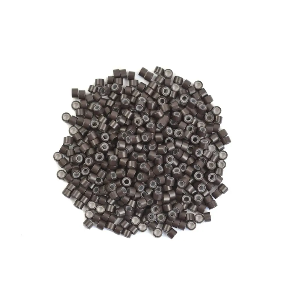 100 piezas de anillos de silicona para extensiones de cabello de 4mm, para micro links, para extensiones tipo I-tip y plumas 4