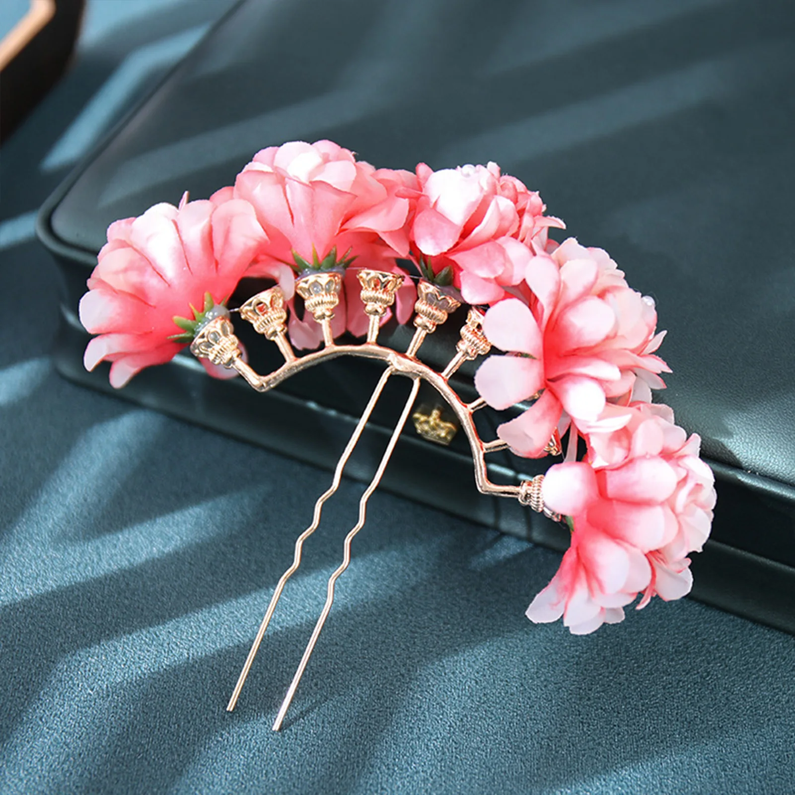 Artificial Flower Bridal Wedding Hairpin U Shaped Women Hair Sticks Women Headwear Party Girls Festival Hair Accessories