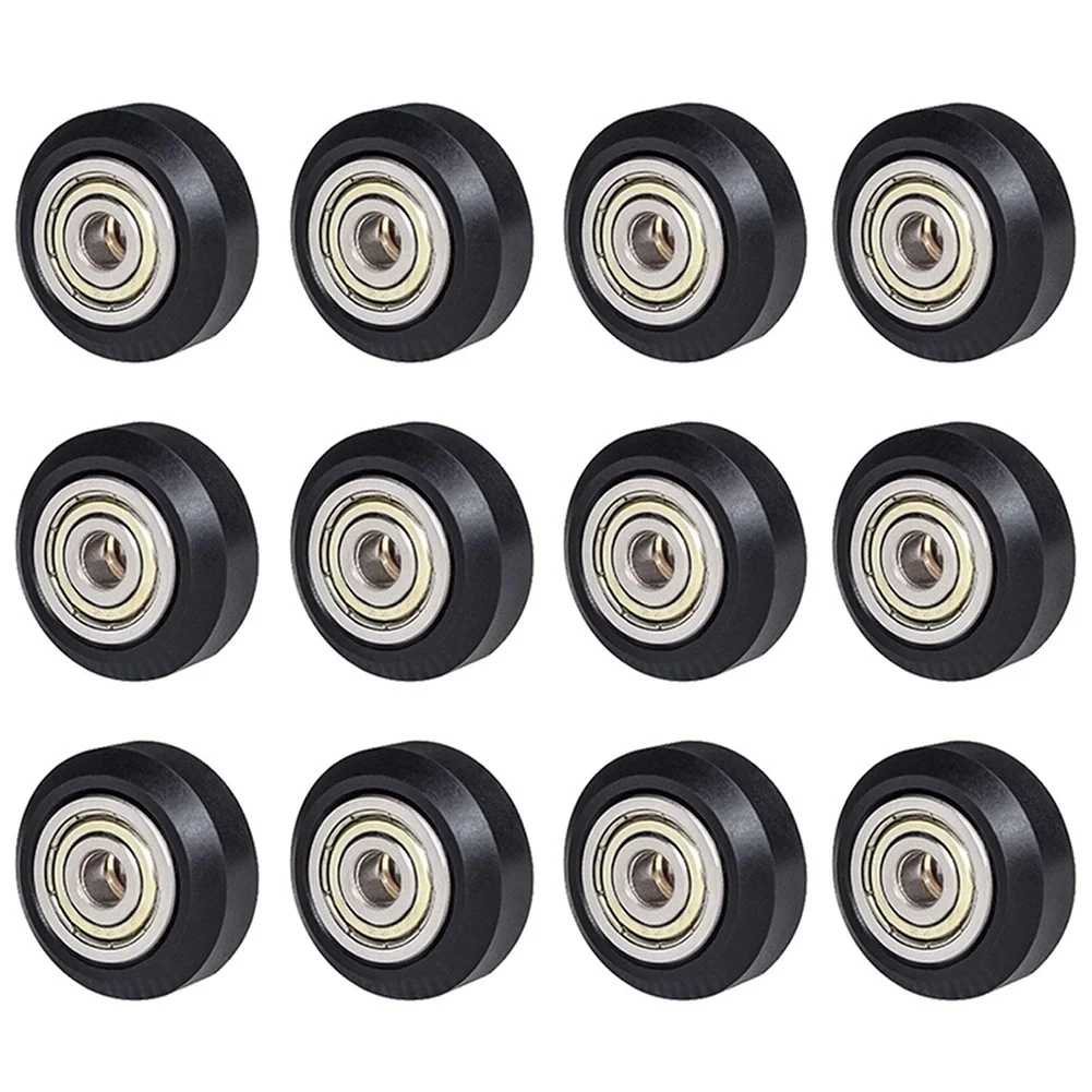 بكرة مطلية بالمطاط للطابعة ثلاثية الأبعاد 625ZZ عجلة تحمل مطلية بالبلاستيك عجلة تحمل قوس النايلون-BAAQ #3