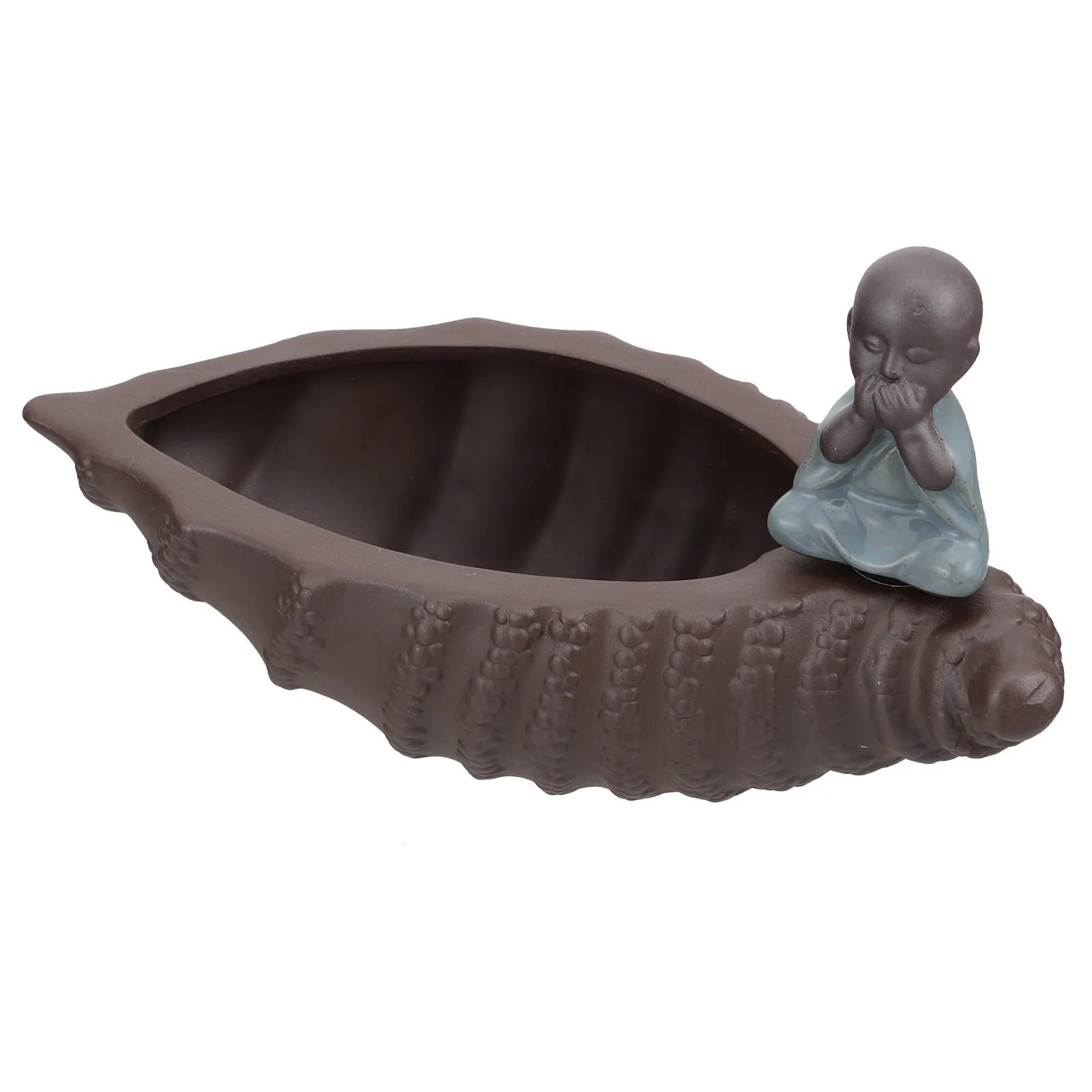 

1Pcs Ceramic Succulent Planter Adorable Monk-Shaped Hydroponic Flower Pot Creative Bonsai Pot for Home Gardening Planting