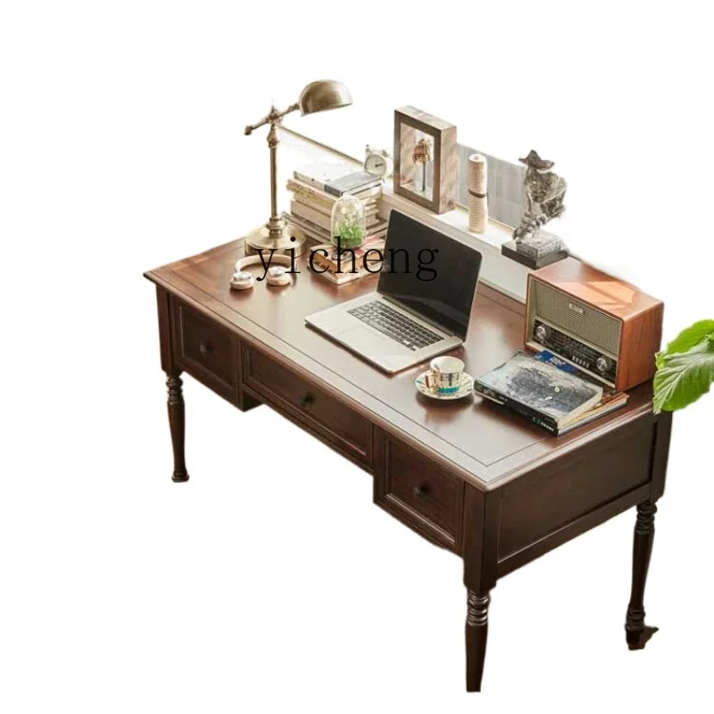 b8 Solid Wood Desk 1.4 M Study Furniture Computer Desk Desk 1.6 M