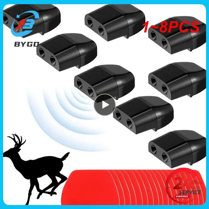 1~8PCS Car Deer Whistles Animal Alert Warning Whistles System Safety Sound Alarm Ultrasonic Warn Repeller for Auto Truck