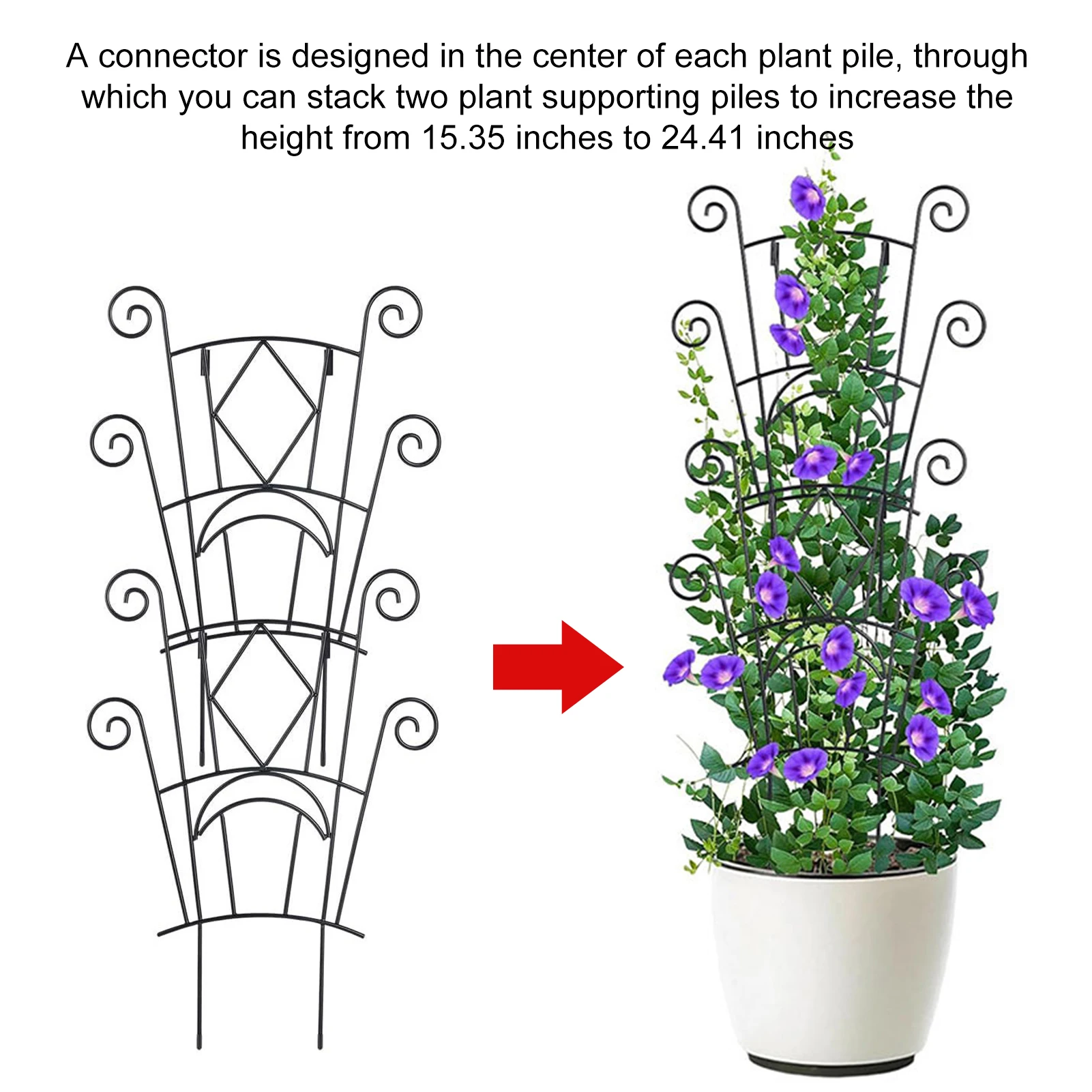 Plants Vine Climbing Trellis  Iron Plant Trellis Plants Growth Supporting Frame for Garden Supporting Vine Climbing Plants