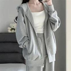 Winter Hoodie 2 Piece Autumn Women Thick Hoodie Coat Drawstring High Waist Loose Casual Pant Set Lined Fleece Clothes Streetwear