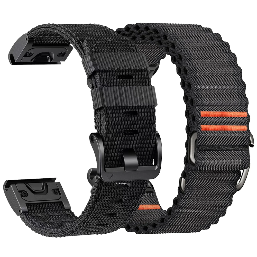 26mm 22mm QuickFit Watch Band For Garmin Fenix 9 8 Pro Solar 7 7X 6 6X 5X/Forerunner 970 965/Enduro 3/Instinct Sport Nylon Strap