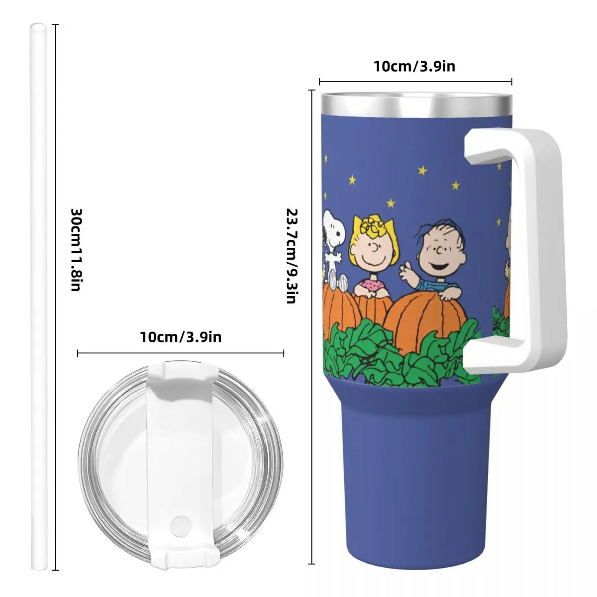 Stainless Steel Tumbler Peanuts It\'s The Great Pumpkin Charlie Brown Coffee Mug Portable Drink Mugs Cup Camping Water Bottle