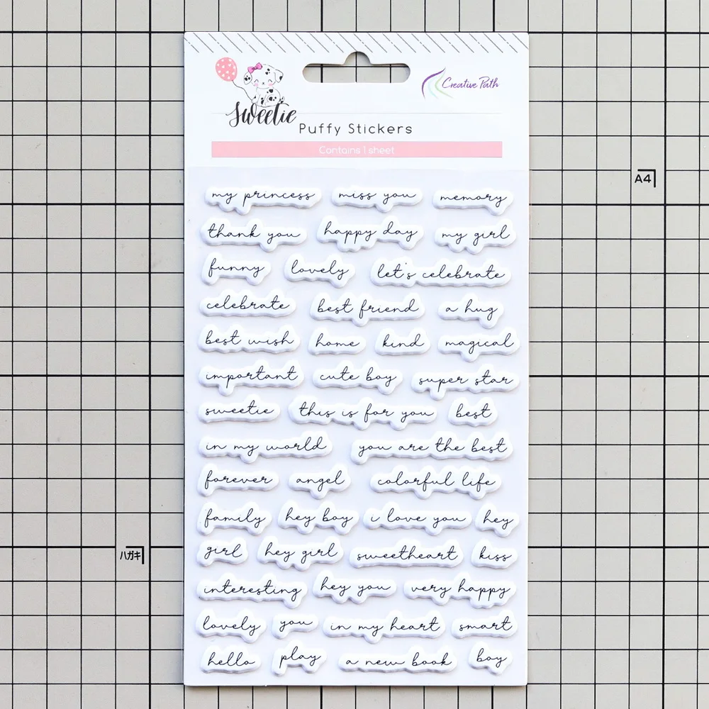 Creative Path 9-teiliges Sweetie DIY Bastelset Dekorative Papier- und Kartonrahmen-Aufkleber Stanzformen Journaling Scrapbooking Komplettset – Detail 20