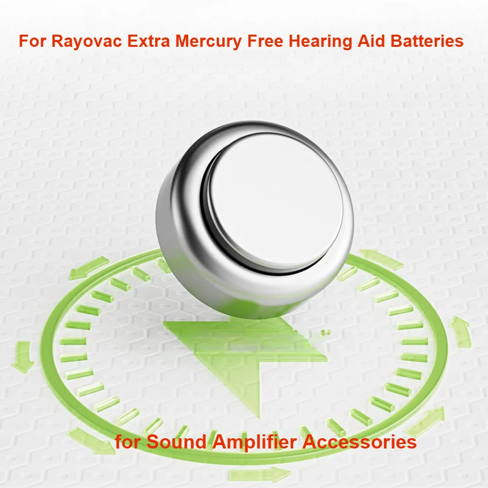 

For Rayovac Extra Mercury Free Hearing Aid Batteries Size 675 675A A675 PR44 Battery for Sound Amplifier Accessories