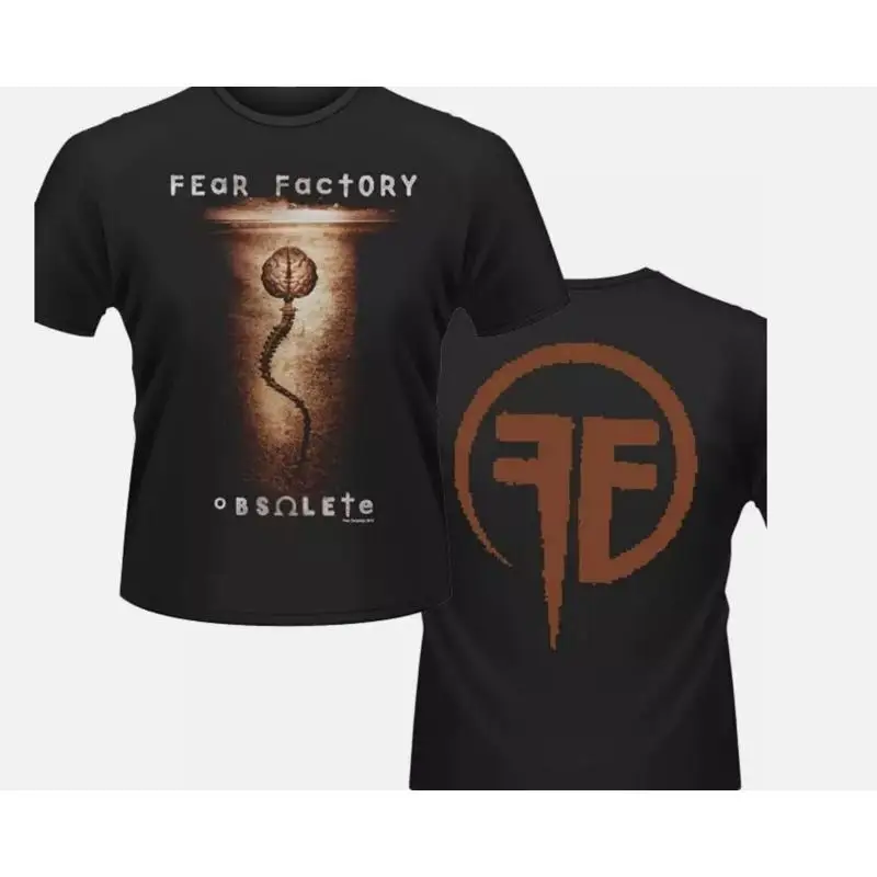 Vtg T Shirt FEAR FACTORY Obsolete Black Adults