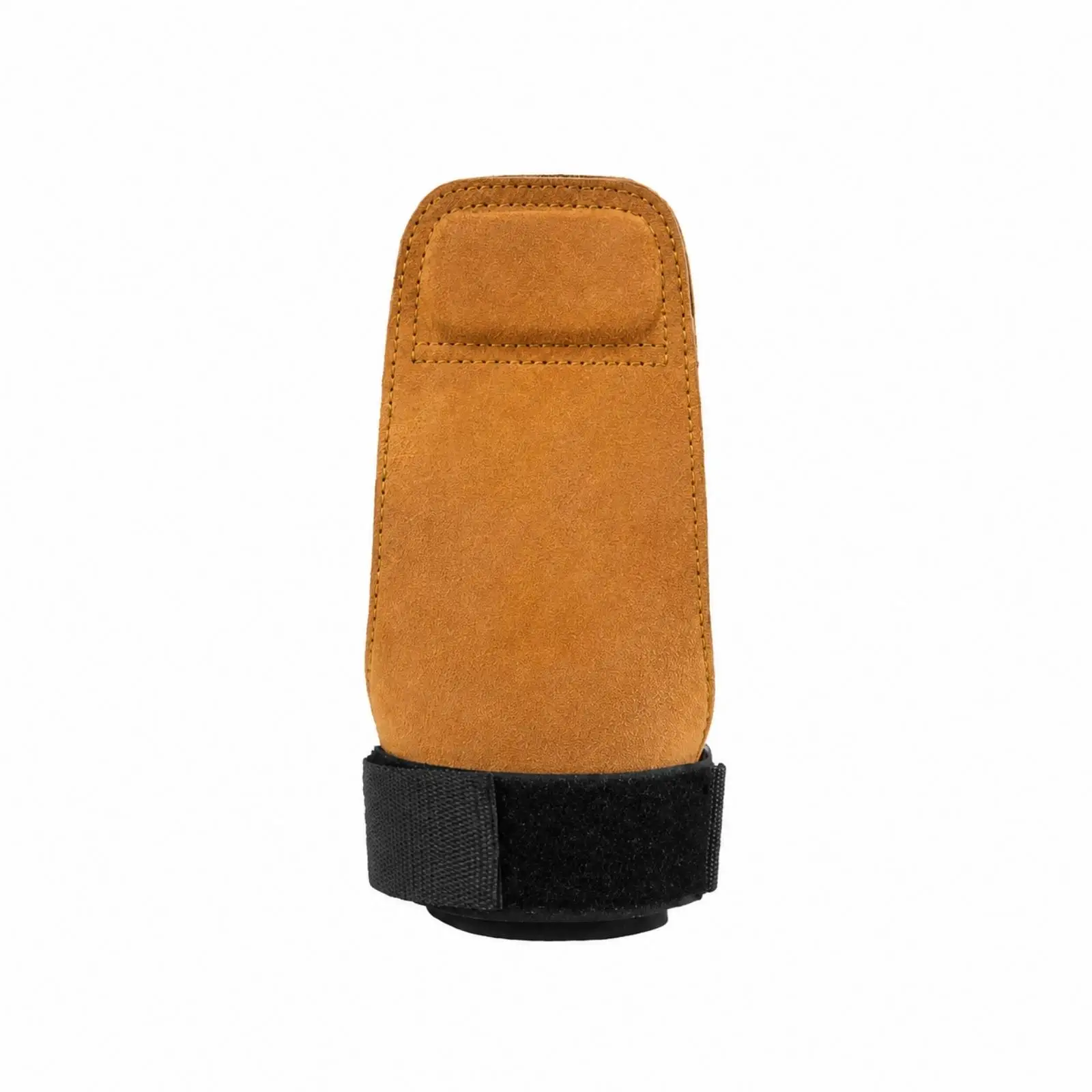 Leather Palm Protector with Secure Nylon Strap for Weight Training Barbell Lifts and Grip Support