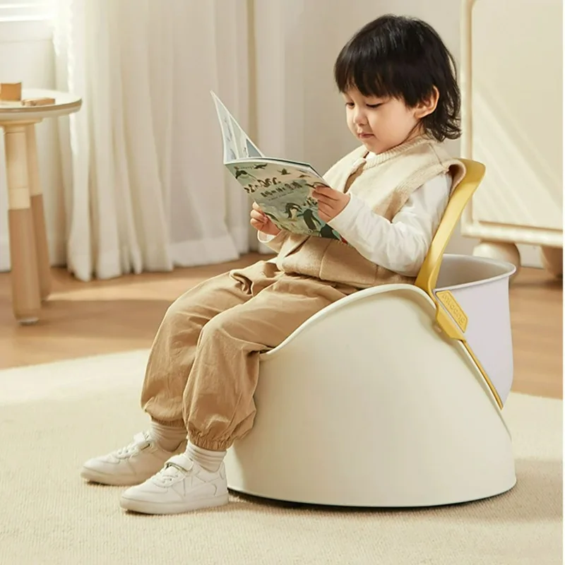 Space Capsule Children's Soft Sofa, Adjustable Height Baby Seats,Girl Boy Small Baby Chair Kids Sofa Backrest with Storage