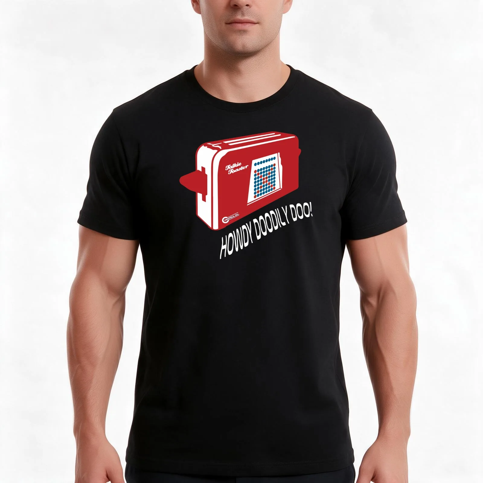 Talkie Toaster Red Dwarf Funny T-Shirt, Summer Casual Cotton Tee, Oversized Streetwear Tops, Vintage Graphic Print, 100% Cotton
