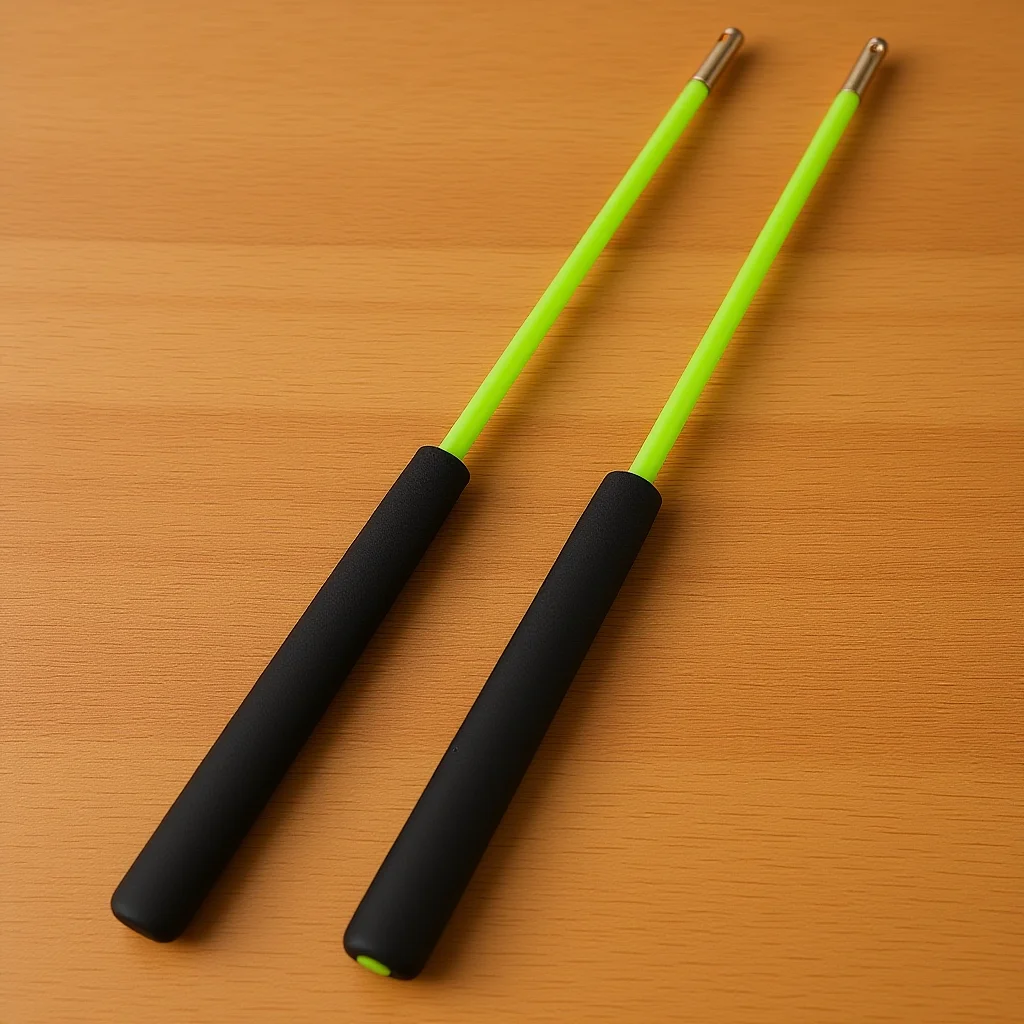 

2Pcs Chinese Diabolo Sticks Bearing Type Reusable Lightweight Easy Carry for Elderly and Professional Juggling Practice