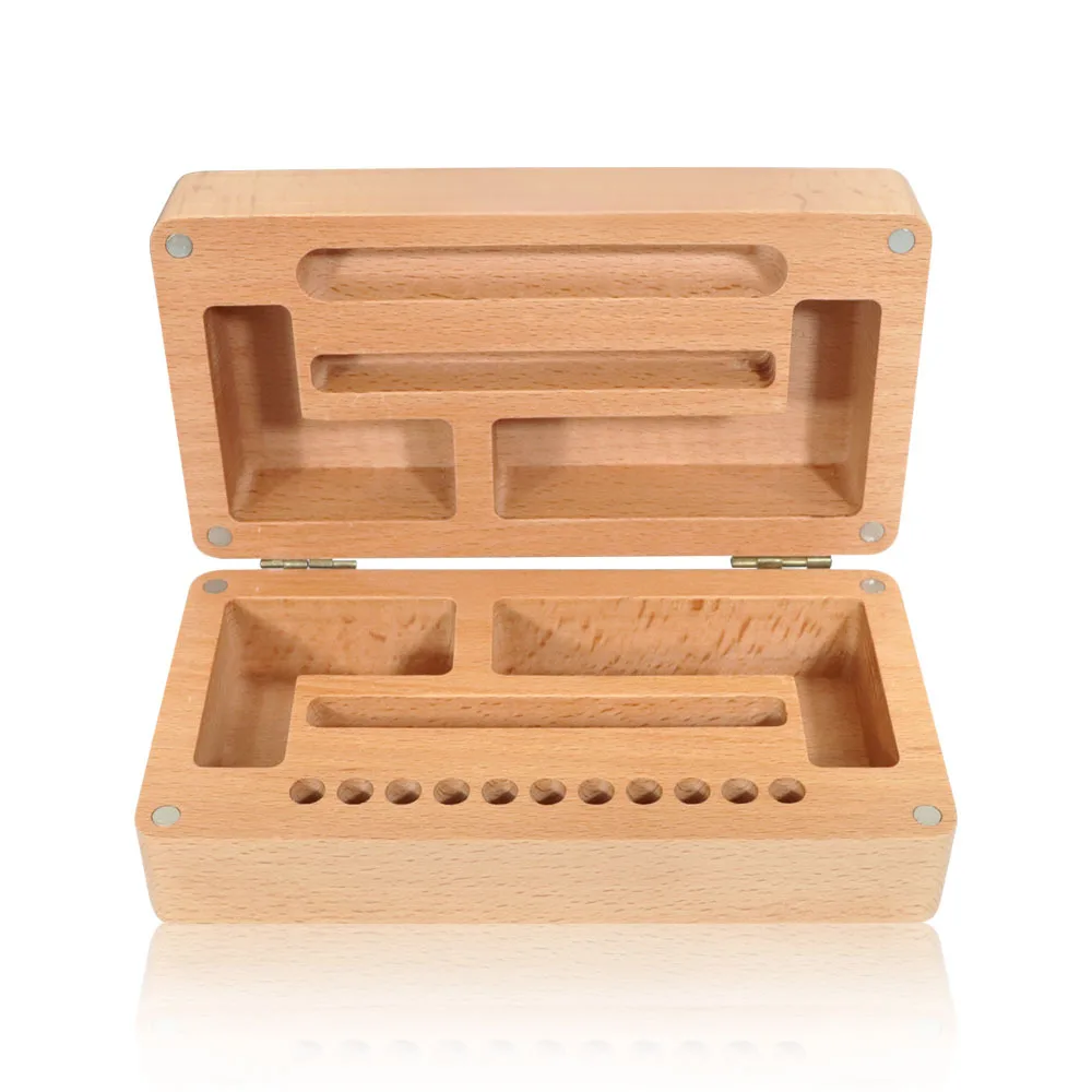 17*9cm WOOD bamboo Storage small Rolling Tray tobacco Cigarette herb for grinder cone Smoking Accessories