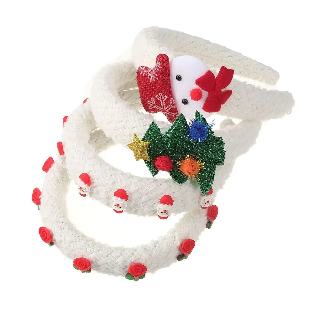 Creative Hair Accessories Christmas Headband Merry Chritmas Hairband Santa Claus Hair Hoop Xmas Headpiece Antler Hair Hoop Party