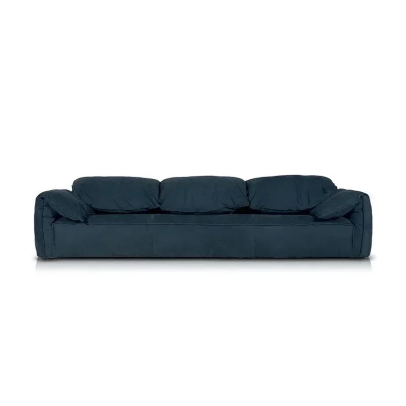 Frosted leather sofa high-end simple Italian style