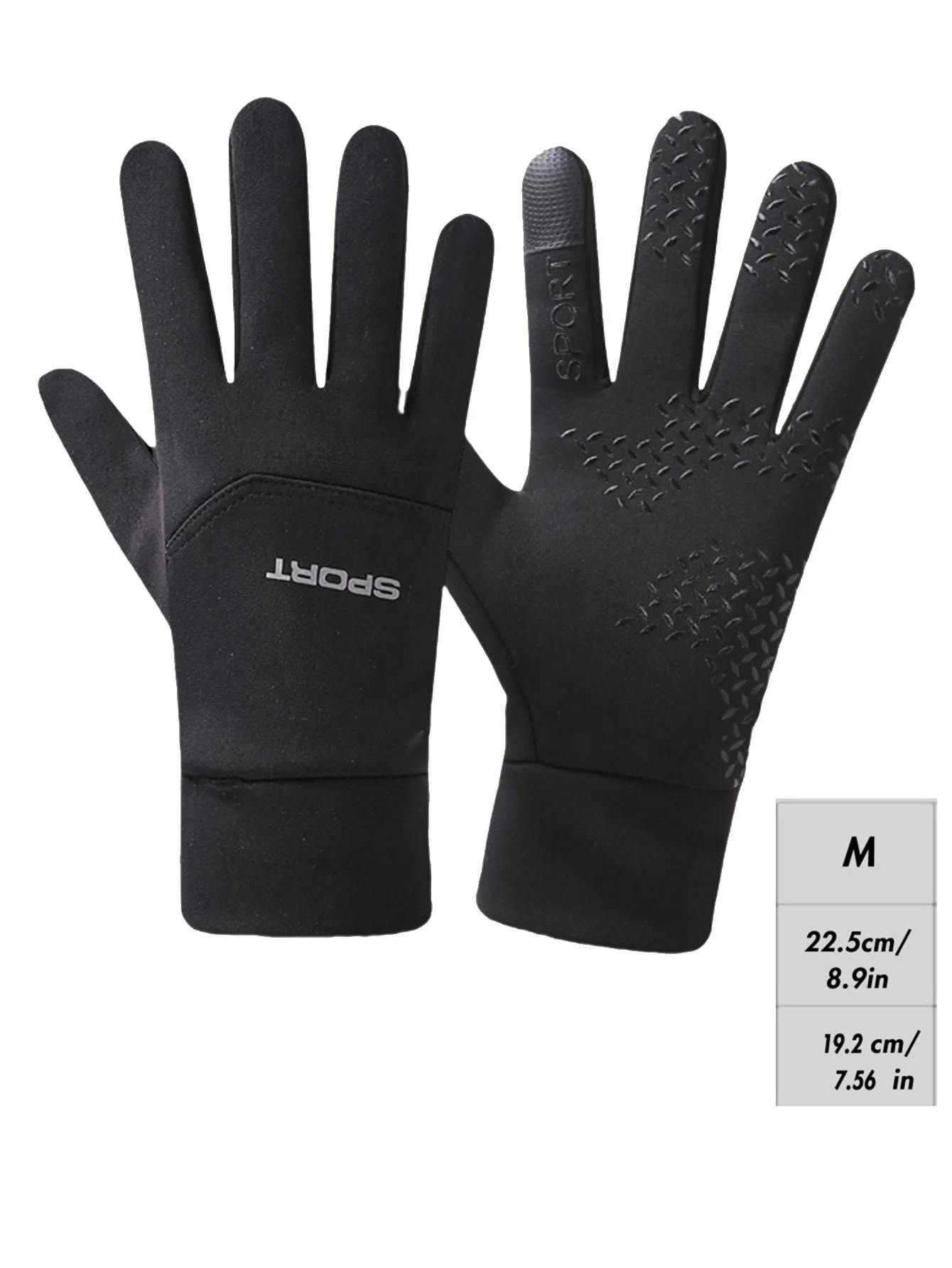 Wasserdichte Touchscreen-Handschuhe, rutschfest, reflektierendes Design, warme Unisex-Outdoor-Fahrradhandschuhe für Männer und Frauen – Detail 5