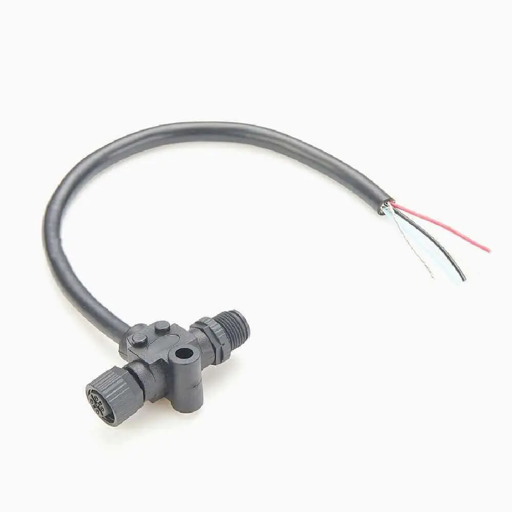 NMEA 2000 Compatible Power Tap Cable M12 Male 5 Pin to Female 5 Pin with 0.2 Meter Cable  
