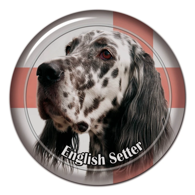 Self-Adhesive Decal English Setter Dog V3 Car Sticker Decors on Bumper Rear Window Laptop 13CM/17CM