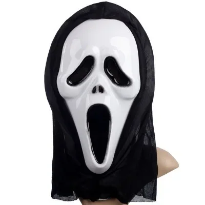 Scream Mask Scary Halloween Horror Movie Cosplay Costume Ghost Face Halloween Killer Adult Costume