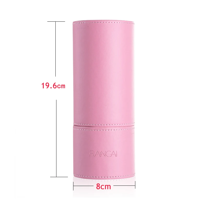 PU Leather Travel Cylinder Makeup Brushes Pen Holder Storage Empty Holder Cosmetic Brush Bag  Make Up Tools