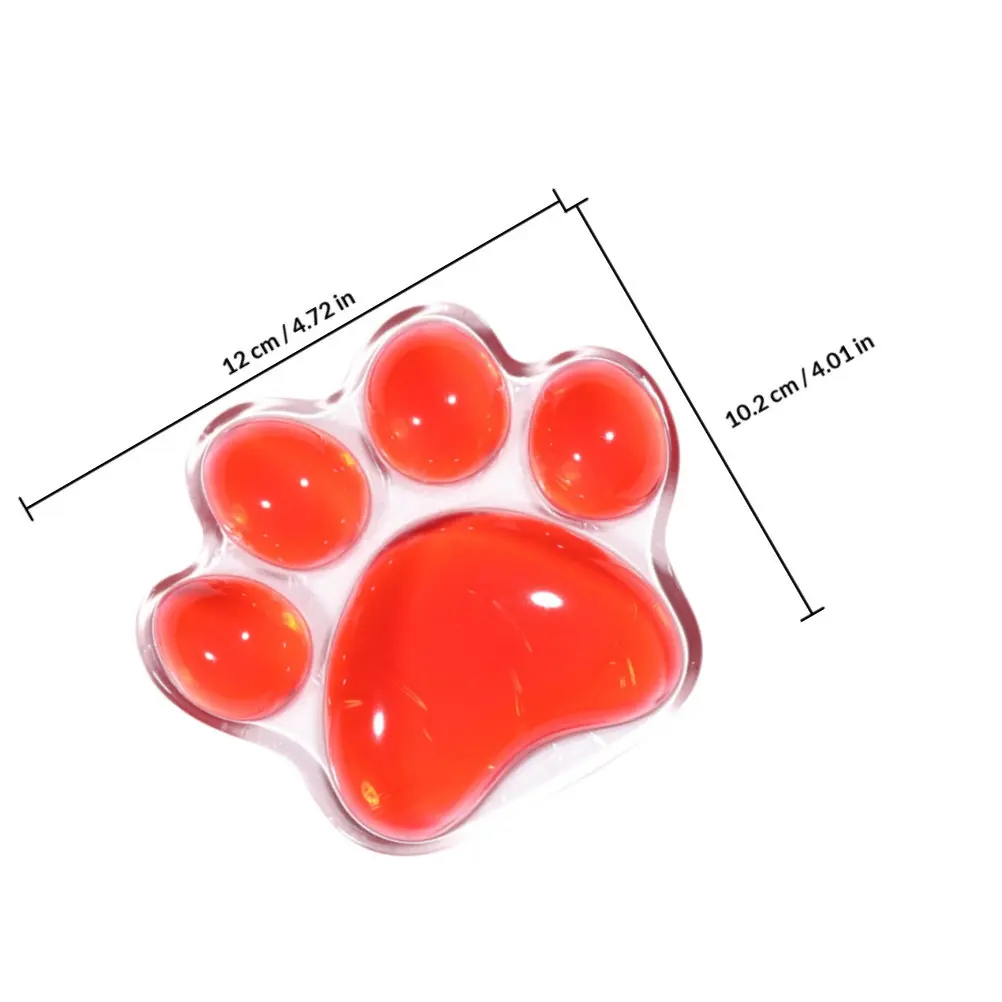 Transparent Silicone Cat Paw Wrist Pad Ergonomic Gaming Office Keyboard Mouse Rest Comfortable Gel Support Cushion